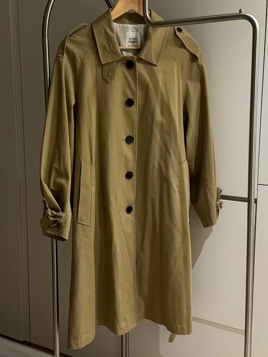 スタジオ TOMBOY トムボーイ ラグラン トレンチコート ベージュ
