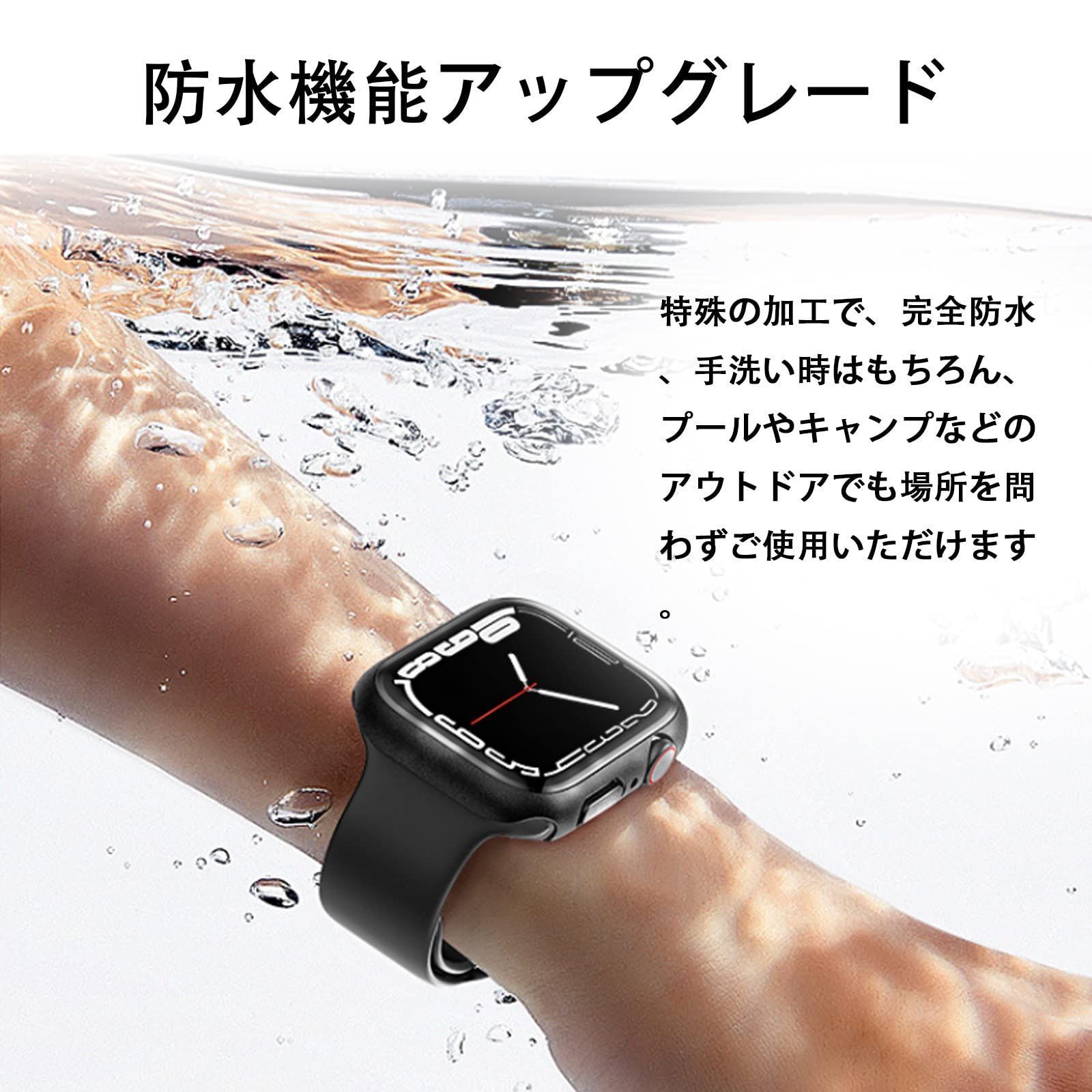 数量限定】FAZHAN for Apple Watch カバー Series 9/8/7 アップルウォッチ カバー 49mm 45mm 44mm  41mm 40mm 対応 Apple Watch ケース ガラスフィルム 一体型 アップルウォッチ ケース 全面 - メルカリ