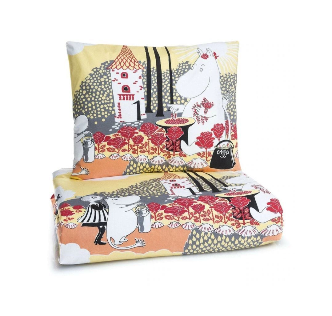 フィンレイソン　ムーミン枕布団カバーセット　ローズムーミン フィンレイソン ムーミン枕布団カバーセット ローズムーミン 楽天市場