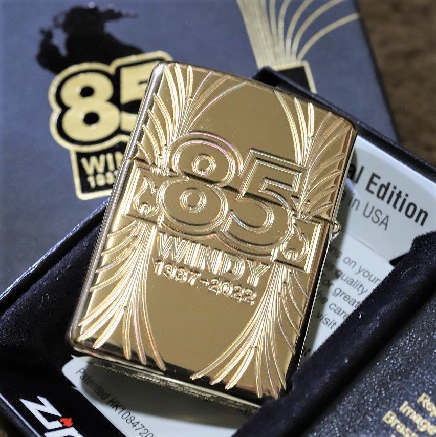 限定ZIPPO WINDY85周年記念 世界12500個限定生産 ウインディ 金 限定ジッポ レアジッポ アーマー 金タンク ゴールドユニット  ウィンディ 希少 windy 特別ジッポ - メルカリ