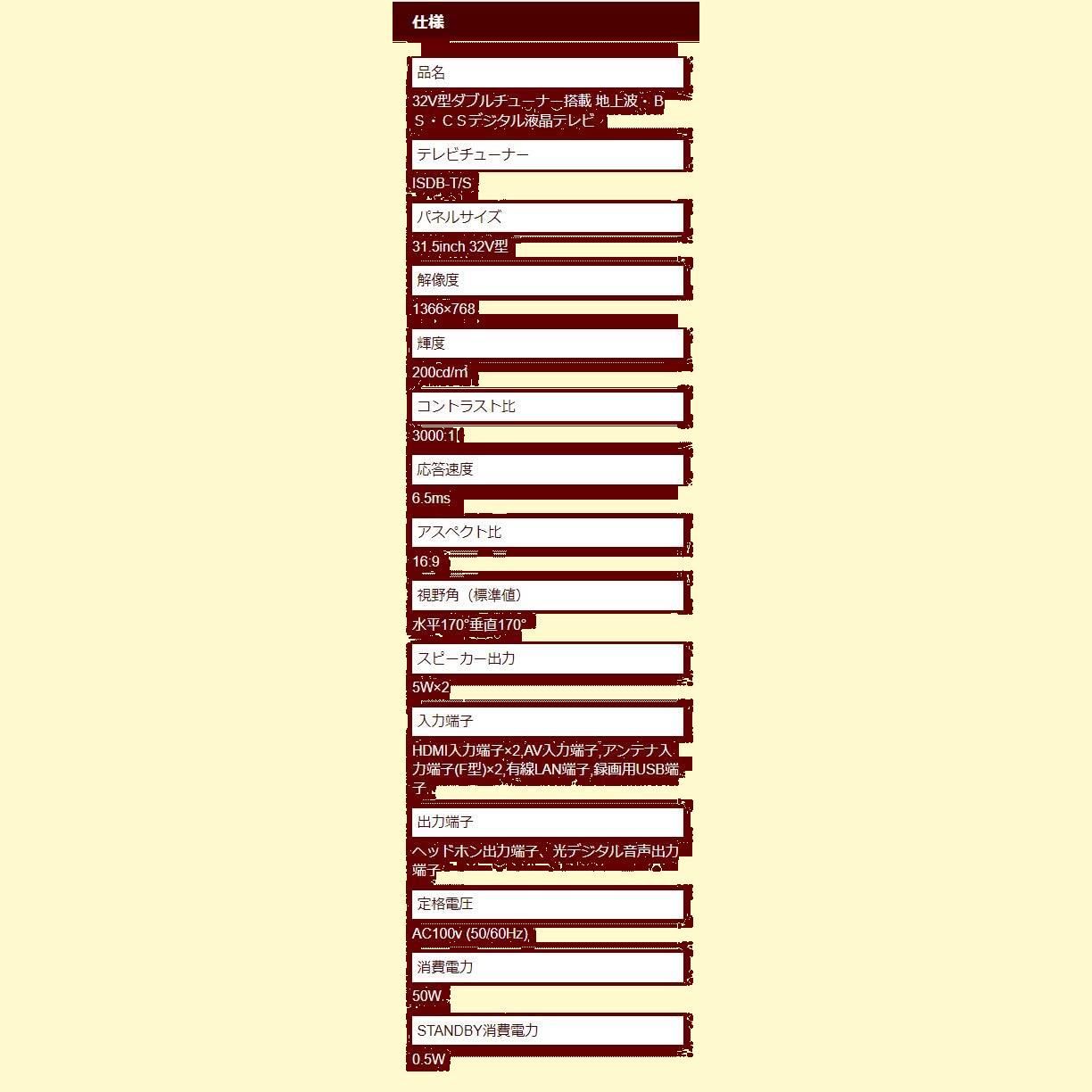 在庫セールGRANPLE 32V型 1TBハードディスク内蔵裏番組録画対応ダブル