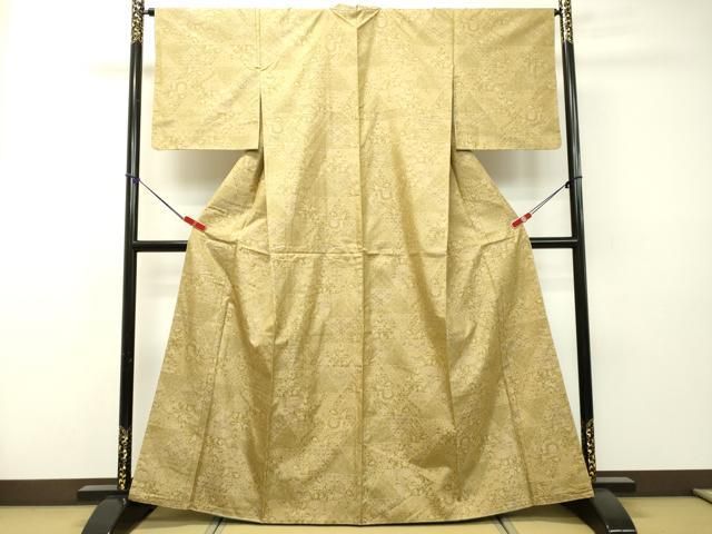 平和屋着物○本場大島紬 花唐草文 正絹 逸品 未使用 DAAR4358tw