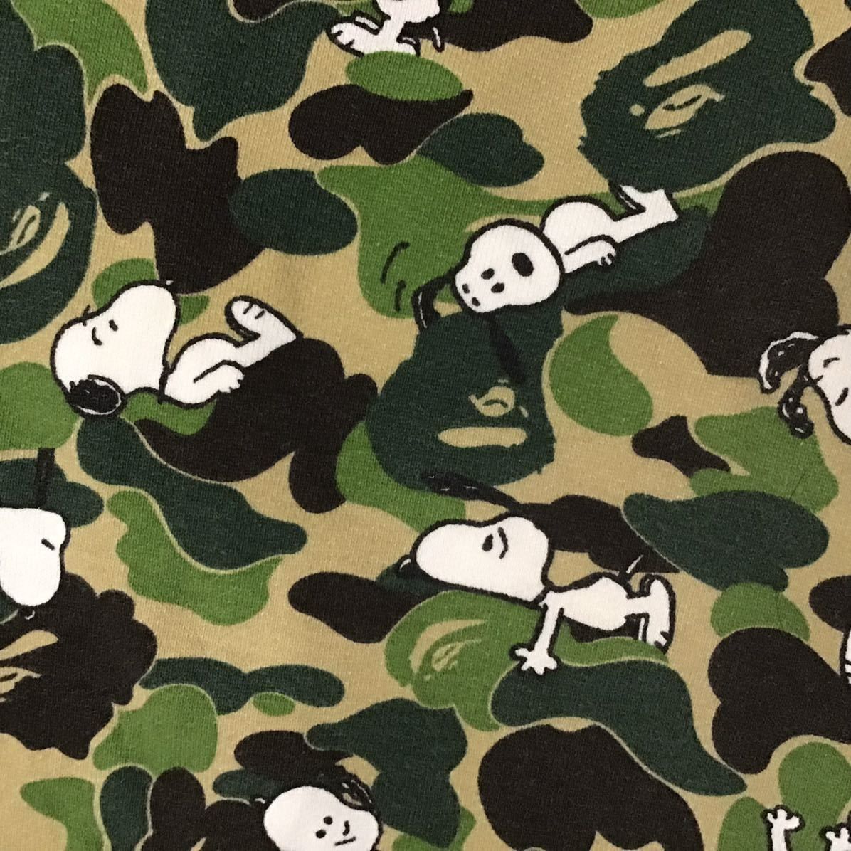 SNOOPY × BAPE ABC camo スウェット ハーフパンツ Mサイズ a bathing  
