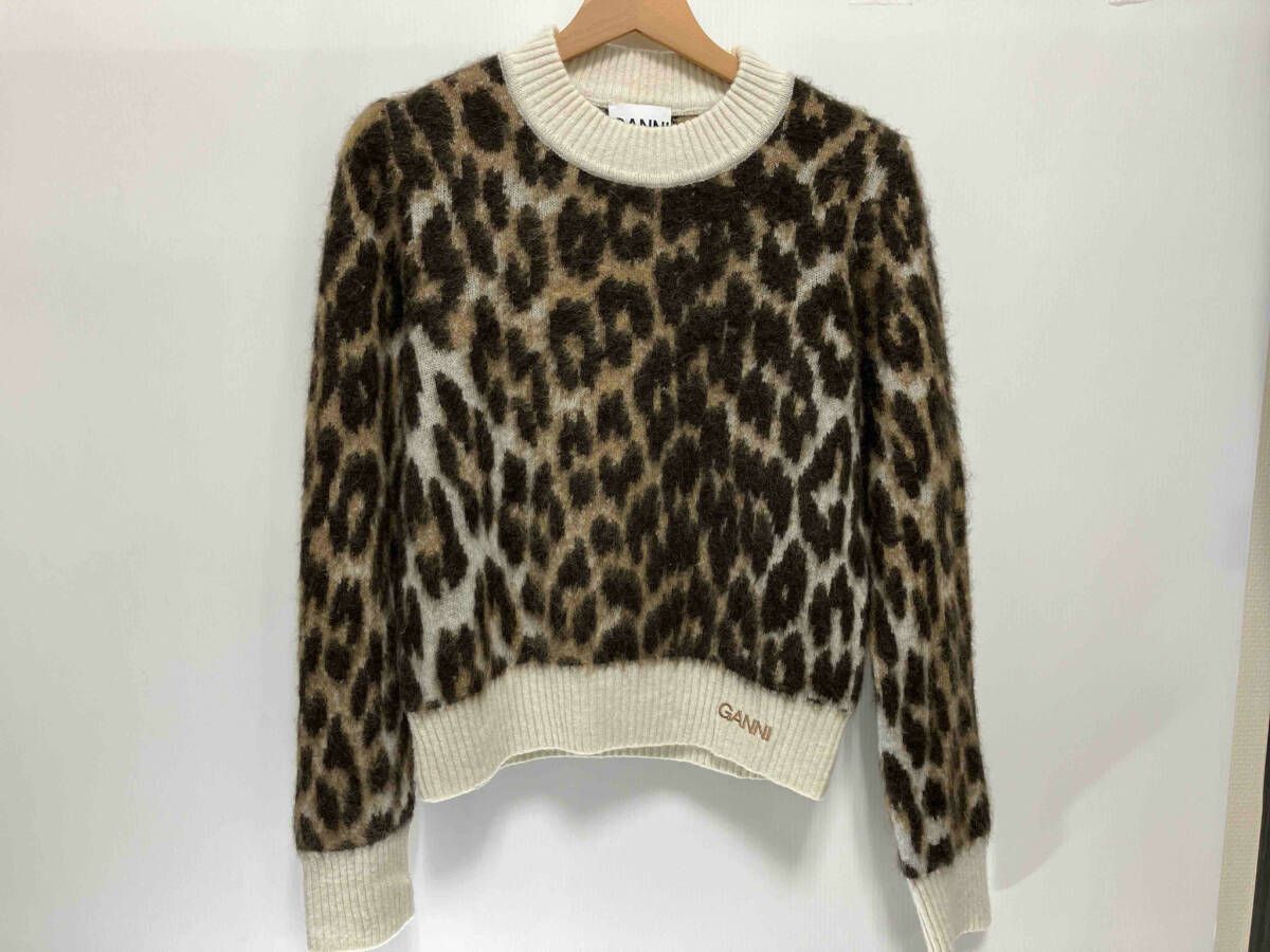 allureville GANNI 長袖ニット ヒョウ柄