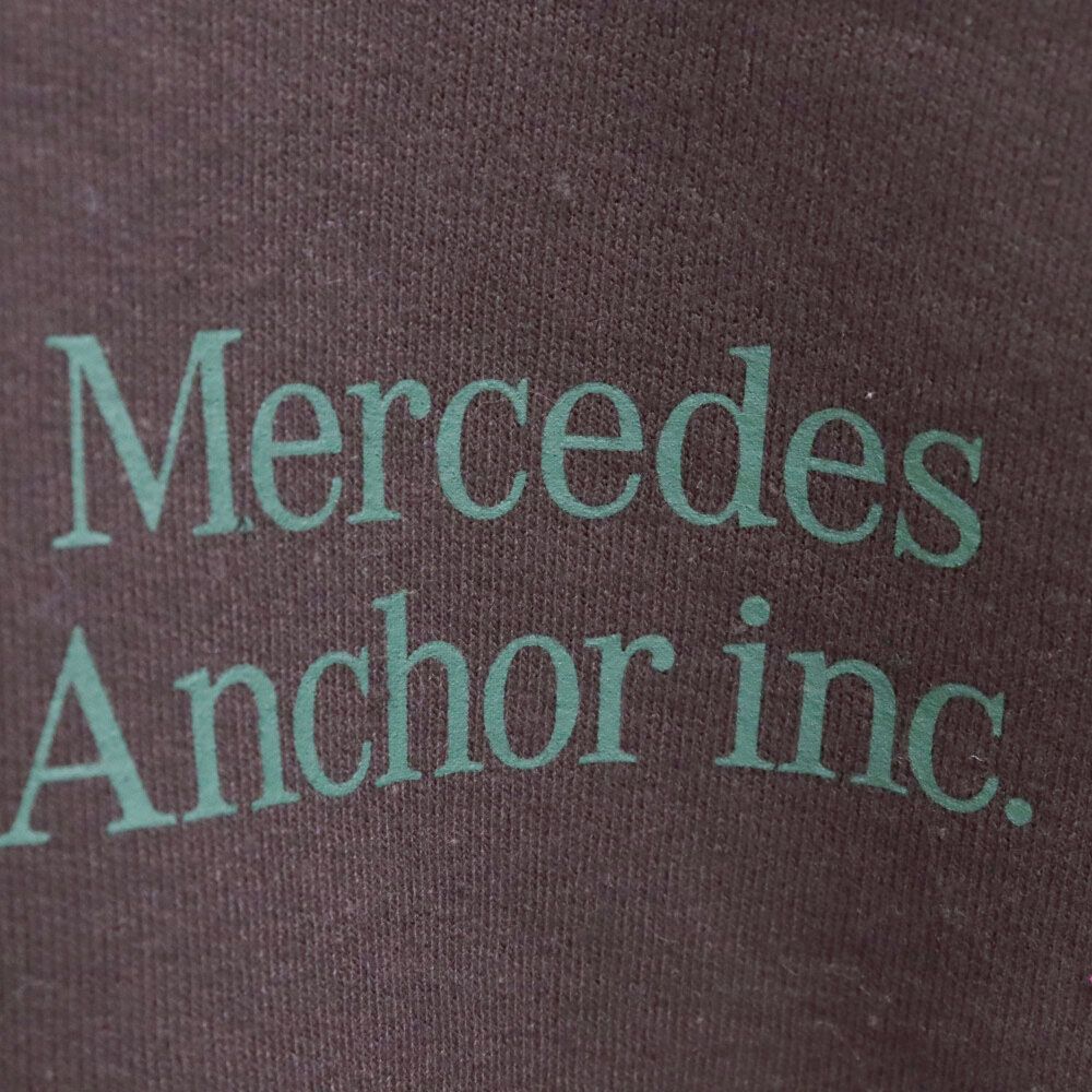 メルセデス アンカー インク ロゴ スウェット パーカー XLサイズ ブラウン 美品Mercedes Anchor Inc. スウェットパーカー ブラウンXL