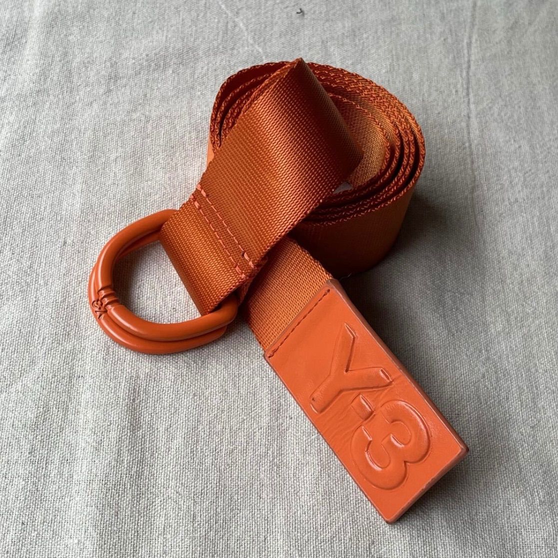 Y-3 リング ベルト / ナイロン オレンジ ロゴ Yohji Yamamoto A5