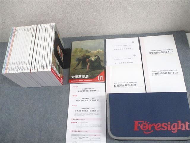 【SALE/60%OFF】 フォーサイト 社会保険労務士 基礎/過去問講座 テキスト 労働 社会保険労務士