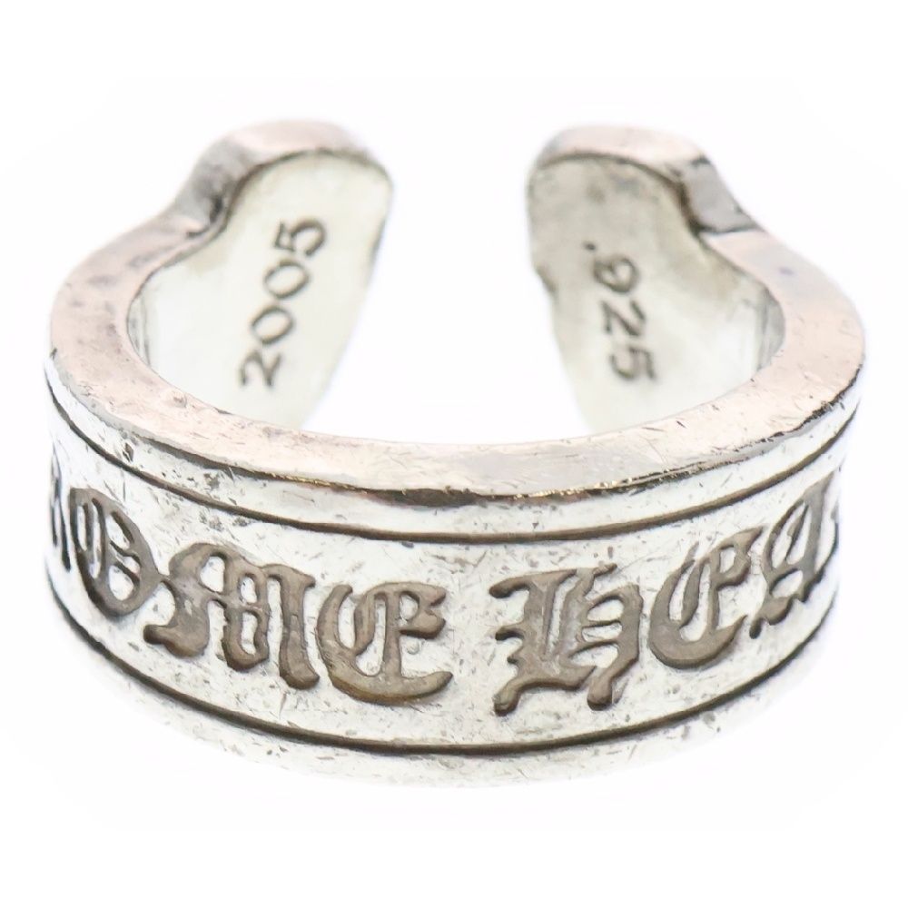 CHROME HEARTS クロムハーツ LG SCROLL LABEL ラージスクロールラベル リング シルバー BCA383