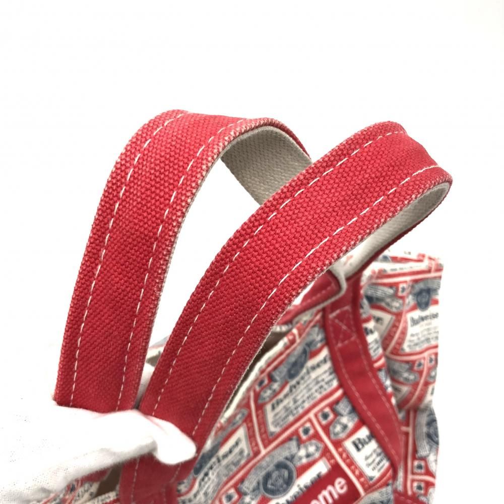 中古】【破れ有】Supreme × Budweiser 09SS Canvas Tote Bag 総
