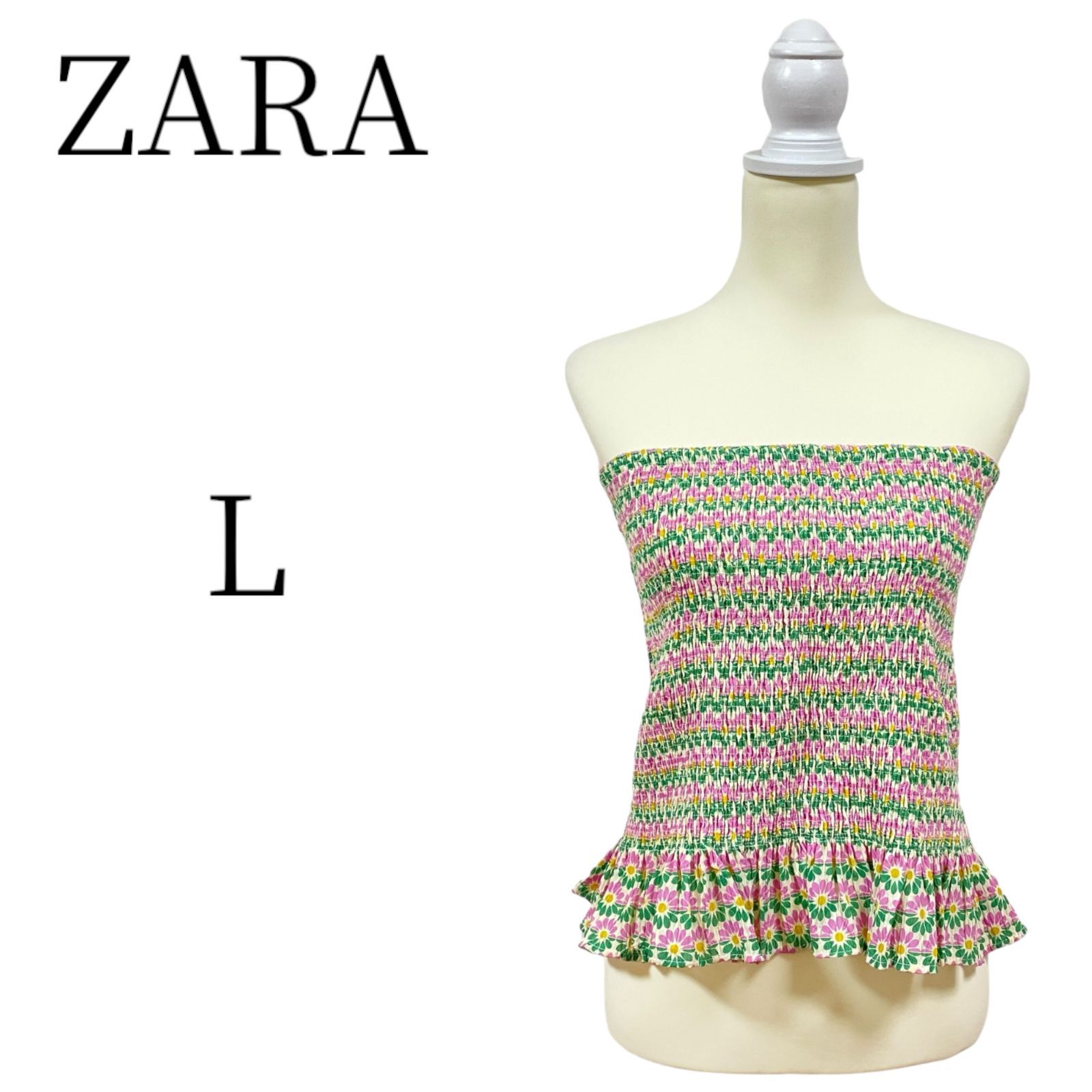 ★ドイツ発*ZARA*新作*ビスコースリネンタンクトップ/FUCHSIA★ ☆美品 ZARA ザラ グリーンピンク タンクトップ カジュアル 派手