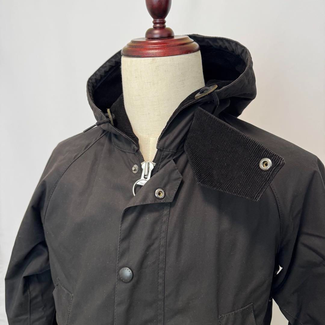 【新品未使用】バブアー フーデッド ビデイル 2way ファー 撥水 ブラック Barbourバブアー フーデッド ビデイル ジャケット ブラック