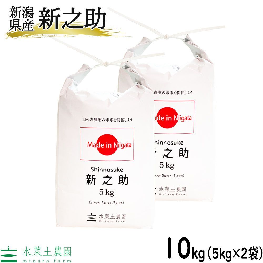 新之助 米10kg （5kg×2袋） お米 米 精米 白米 10キロ 新潟県産