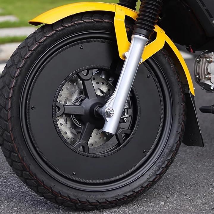 Sonnotte クロスカブホイールカバー ハンターカブホイールカバー スーパーカブホイールカバー 前後セット 17インチ 2MM 軽量化 アルミニウム ガード プロテクター 保護 レトロ ブラック クロスカブ|ハンターカブ|スーパーカブ