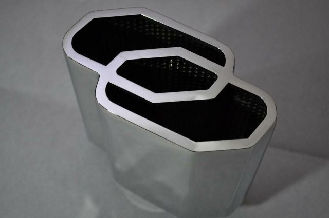 マフラーカッター 145Φ×80Φ スクエア 送料込み DECORATOM_COM_BR