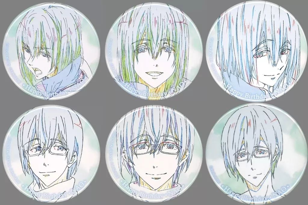 バッジ ピンズ 全6種セット Free! Series Birthday Presents Hopeful Birthday 缶バッジコレクション 尚