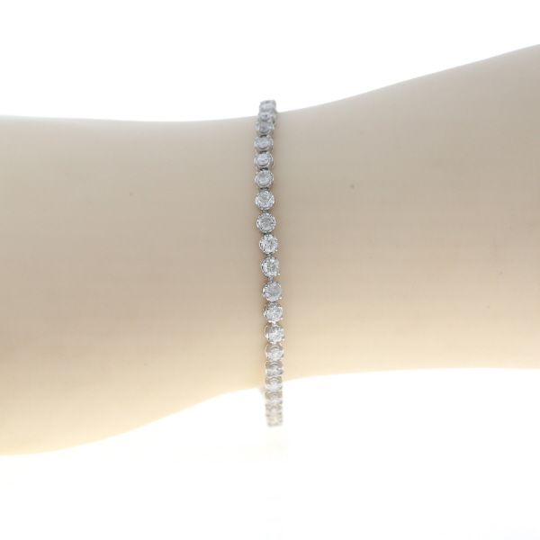 Pt850 プラチナ テニスブレスレット ダイヤモンド 2.00ct 一連