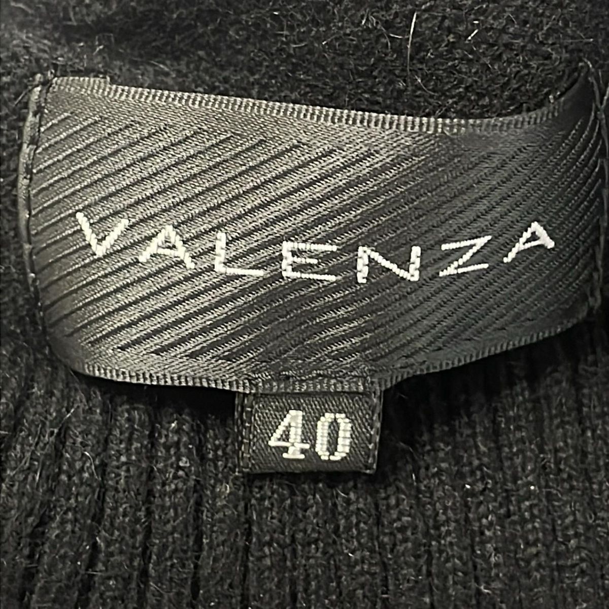 VALENZA(バレンザ) 長袖セーター サイズ40 M レディース - 黒