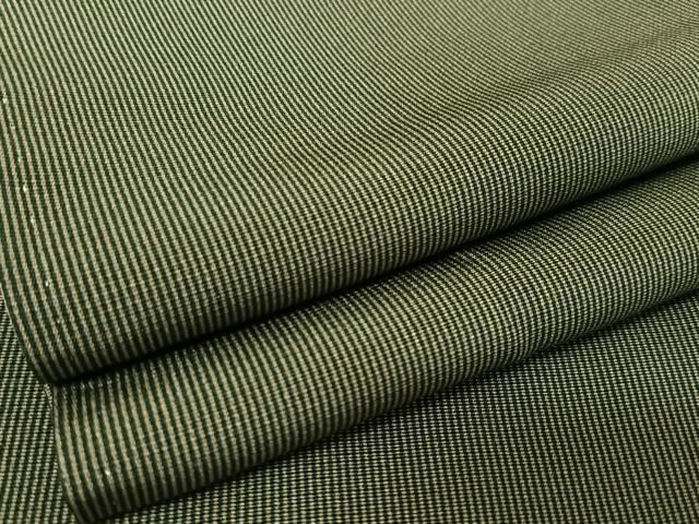 平和屋着物○江戸小紋 万筋 岩茶色×百入茶色 正絹 逸品 AAAW4261np