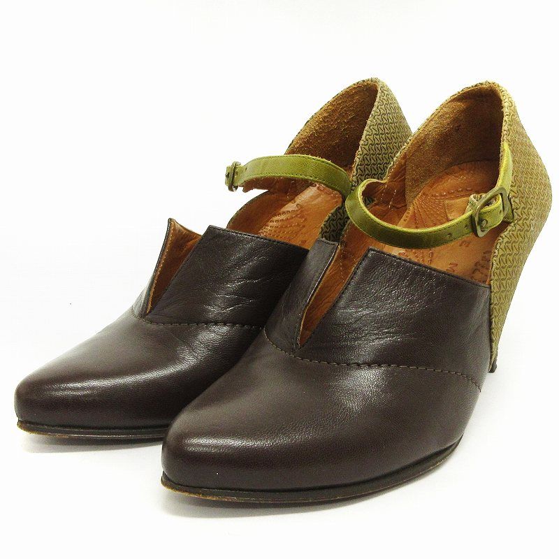 Chie Miharaパンプスサイズ36 1/2 チエミハラ CHIE MIHARA パンプス ストラップ アーモンドトゥ