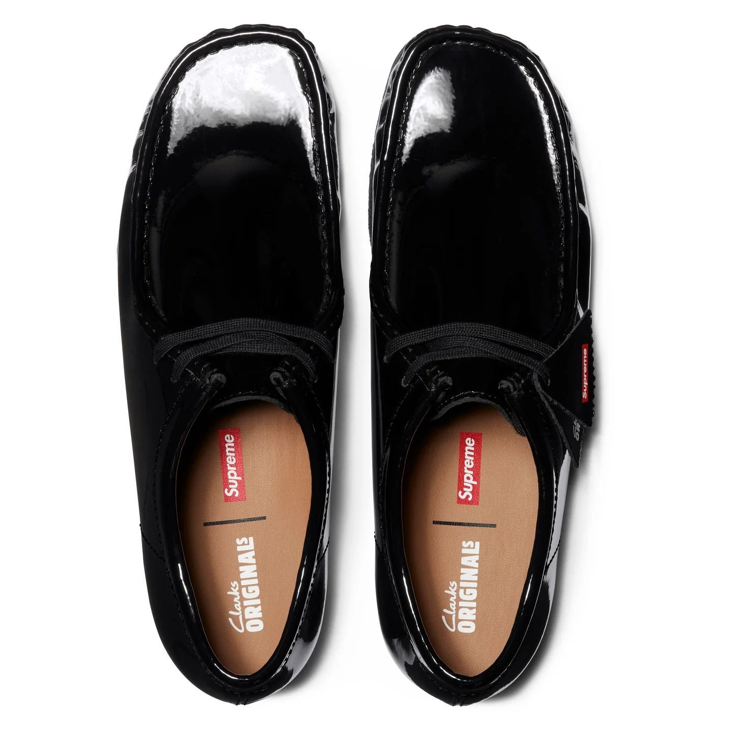 Supreme clarks クラークス　パテント　エナメル　ワラビー　美品 5/25発売｜Supreme × Clarks Patent Leather Wallabee 3colors