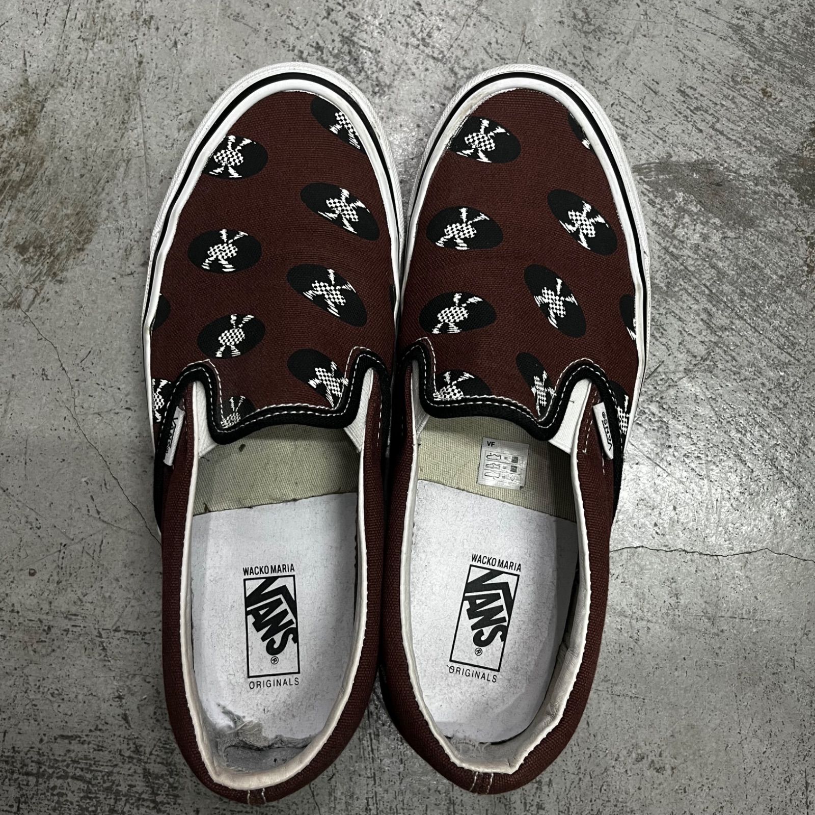 WACKO MARIA VANS OG SLIP-ON LX BROWN RECORDS レコード スリッポン 