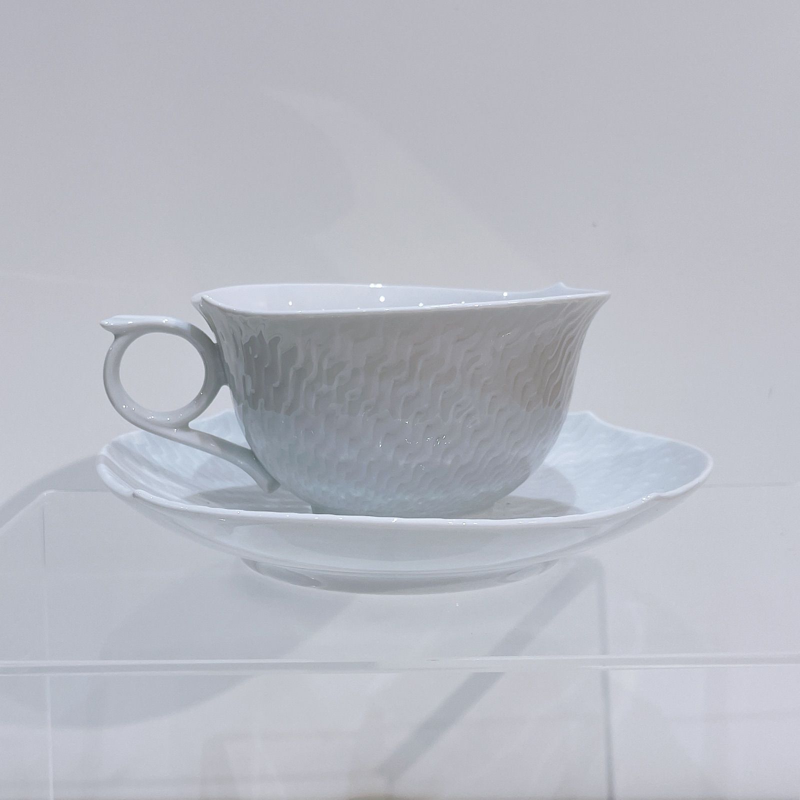 食器6 マイセン 波の戯れ カップ＆ソーサー1客 29613/29623 ホワイト