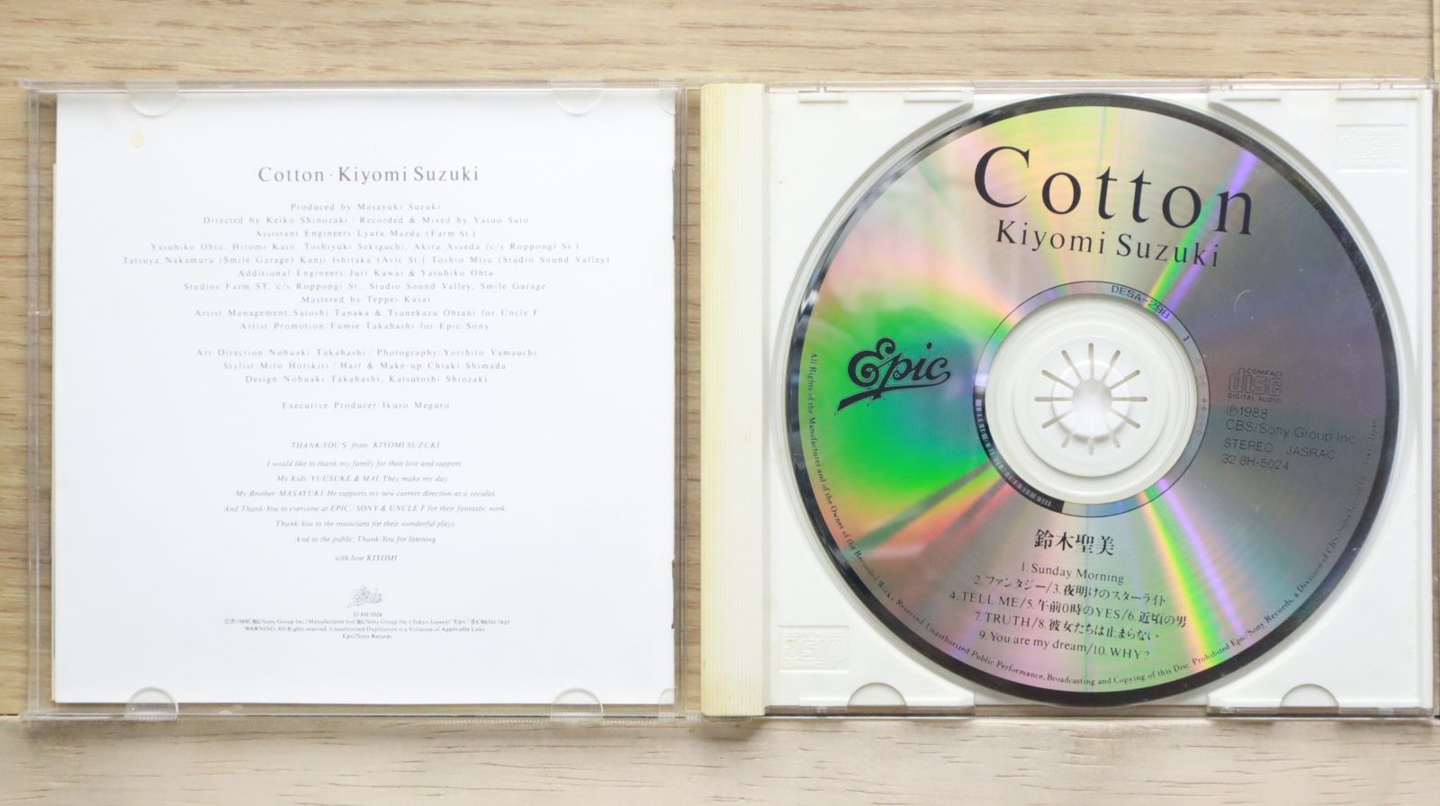 鈴木聖美 Cotton コットン LP KIYOMI SUZUKI (鈴木聖美) / COTTON [LP - 28・3H-5024