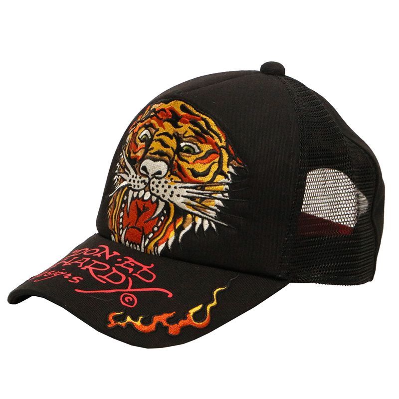 ED HARDY エドハーディー タイガー タトゥー 刺繍 メッシュキャップ