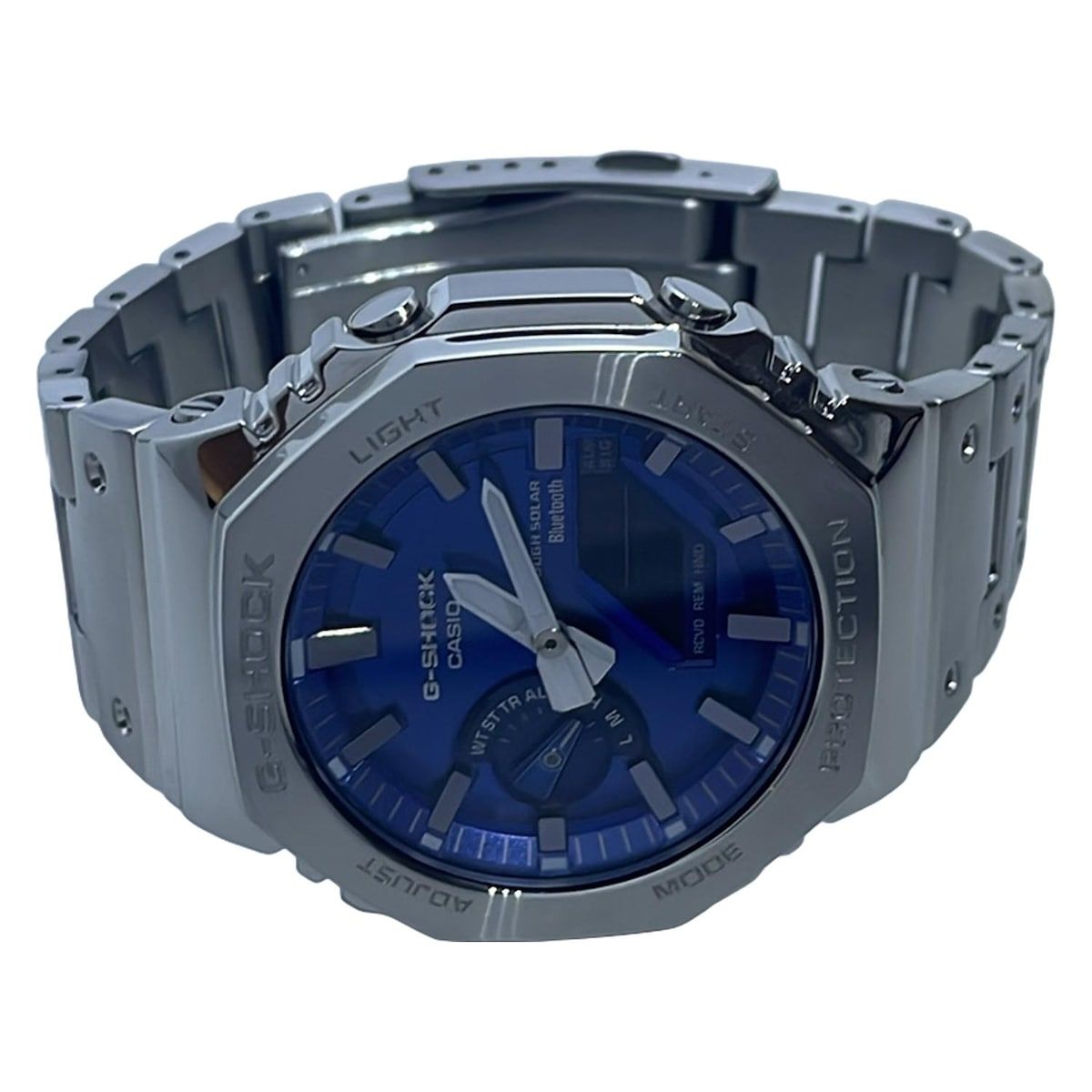 CASIO カシオ 腕時計 G-SHOCK GM-B2100AD-2AJF メンズ フルメタル|スマートフォンリンク 黒×メタリックブルー