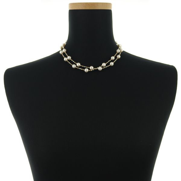 TASAKI タサキ ネックレス パール 真珠 6.8-7.5mm ステーション ロング  