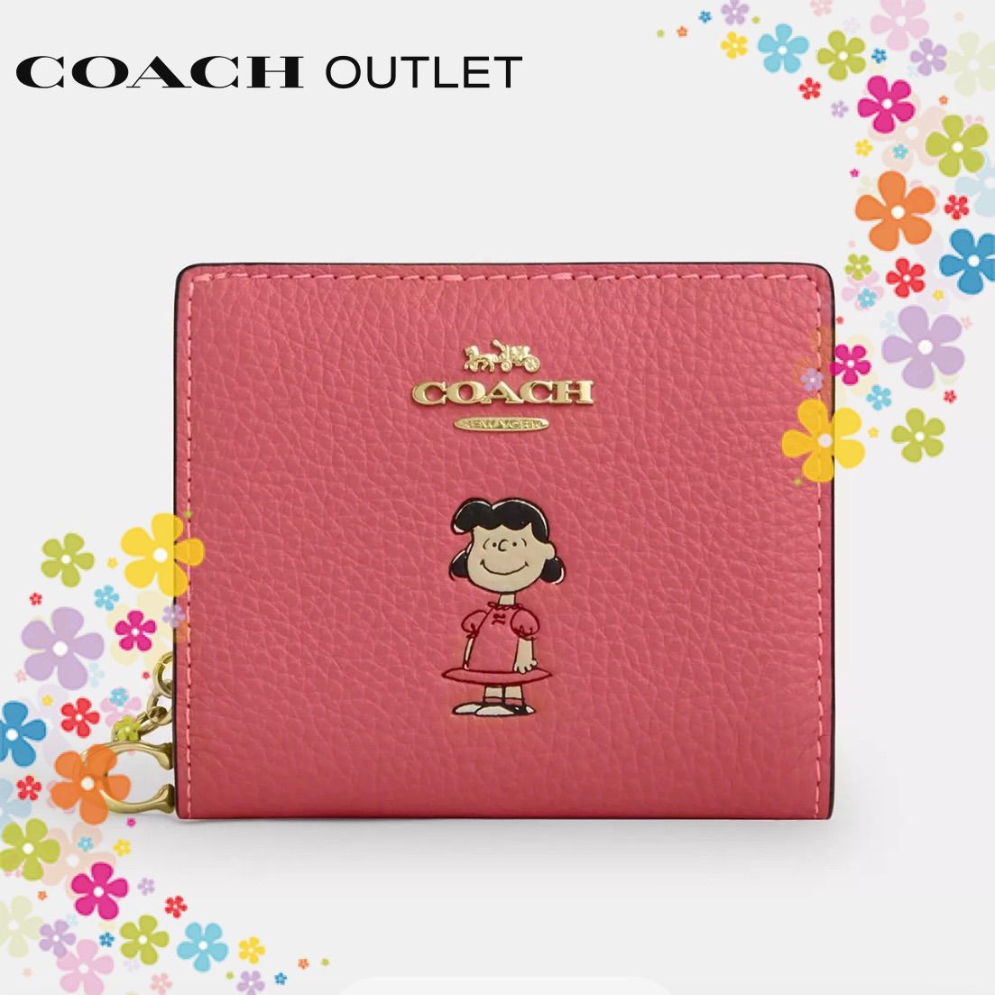 COACH X PEANUTS スナップ ウォレット ルーシー COACH® Outlet | Coach X Peanuts Snap Wallet With Lucy