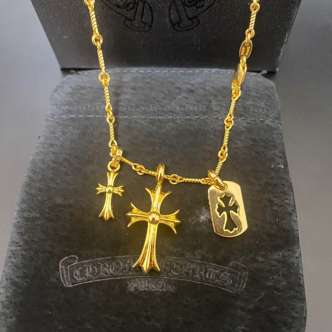 クロムハーツ CHROME HEARTS タイニークロス ベビーファット 18k