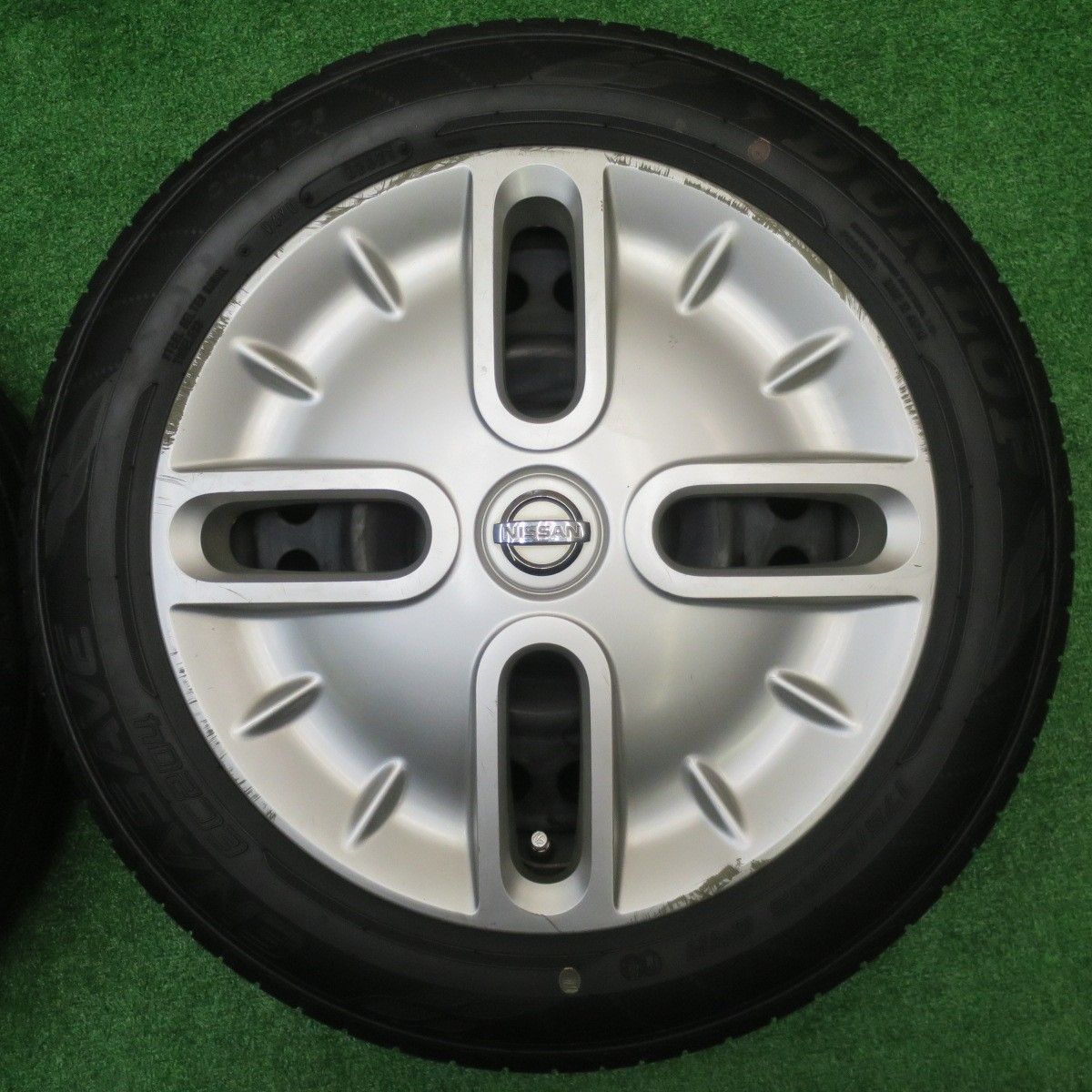 4本価格 21年 日産 キューブ 純正 スチール 175 65R15 ダンロップ エナセーブ EC204 15インチ PCD100 4H 5101402NJノ