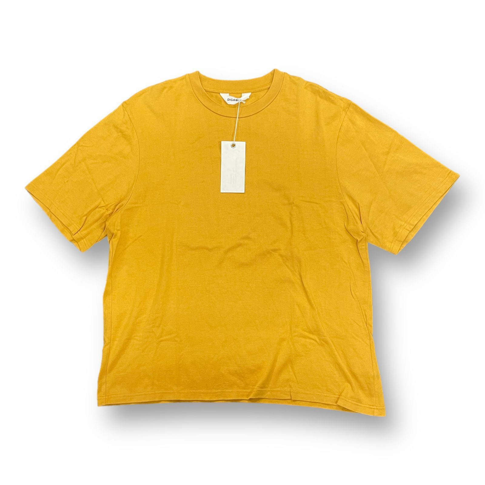 定価15400円 DIGAWEL T-shirt generic ジェネリック クルーネック Tシャツ ディガウェル DWVA040 マスタード 3  55032A