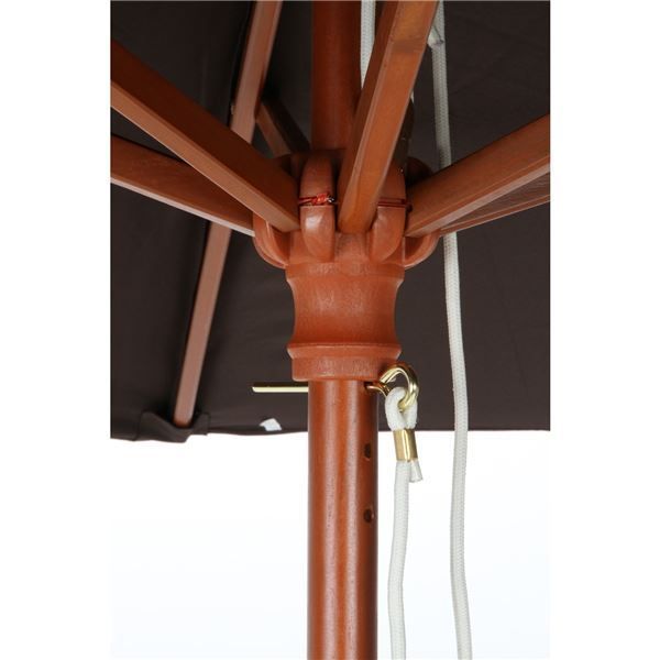 パラソル 幅210cmタイプ 人気 ブラウン 木製 組立品 パラソルベース