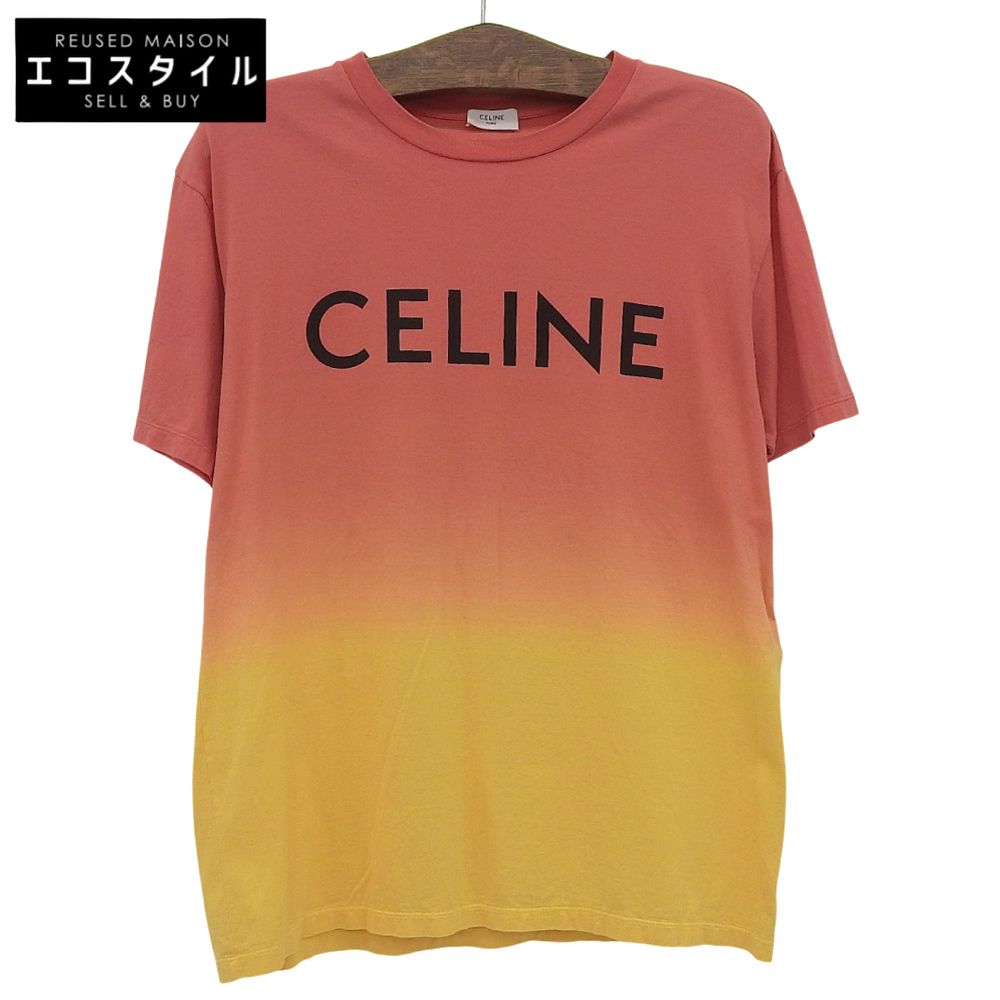 CELINE セリーヌ グラデーション ロゴTシャツ トップス メンズ マルチカラー XS 2X681731Y XS