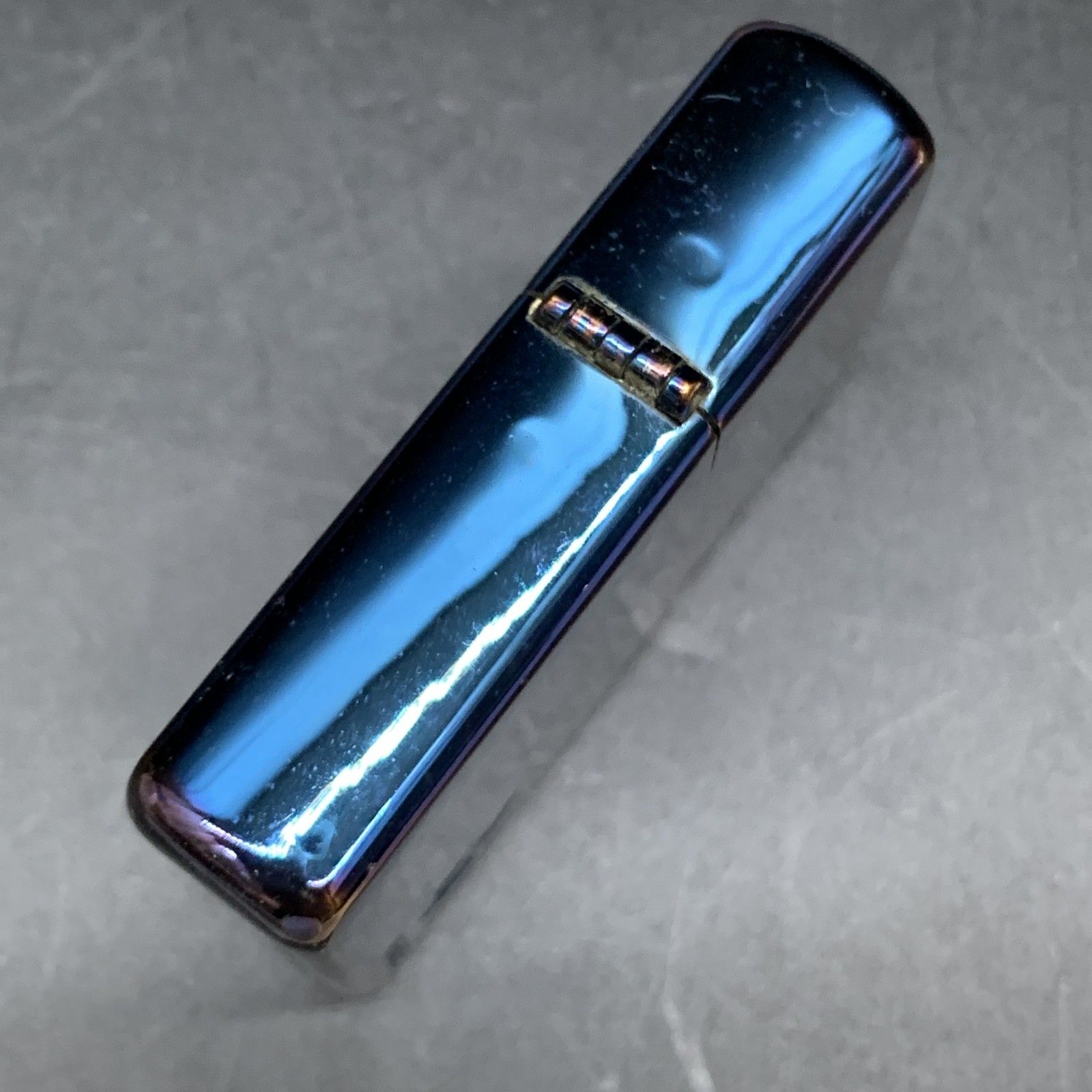 生活家電 M376 zippo ジッポ ARMOR アーマー H02 ブルー 火花OK ジッポー