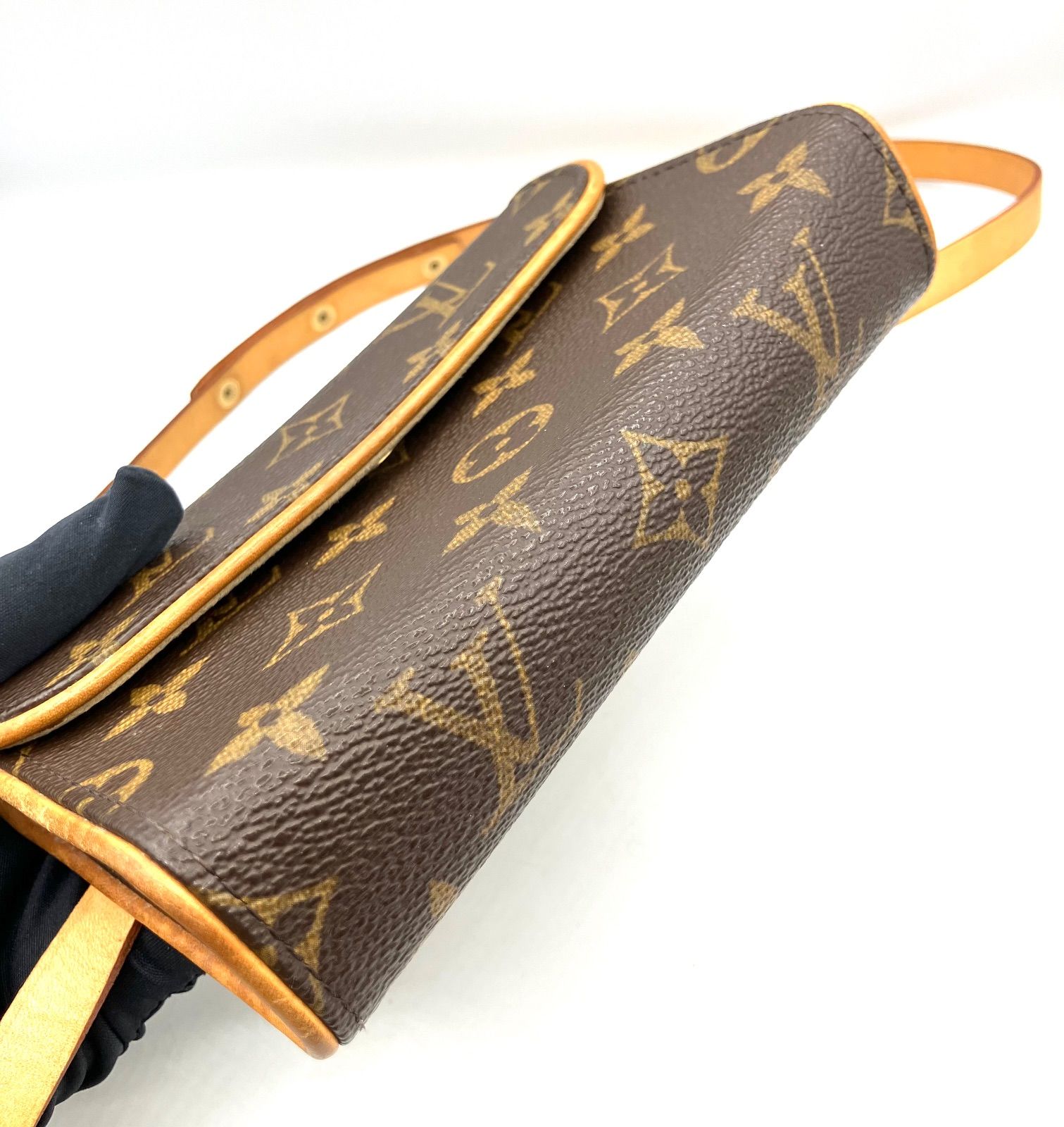 鑑定済】 ルイヴィトン モノグラム ポシェット フロランティーヌ