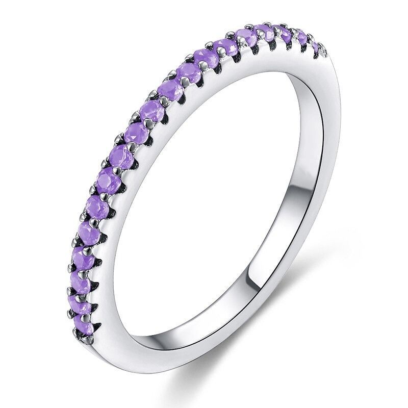 パープル ジルコニア リング レディース 指輪 CZ プレゼント 女性 ブランド 送料無料 指輪 リング 紫 パープル ジルコニア