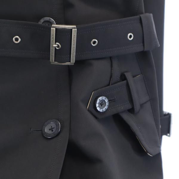 バーバリーブラックレーベル トレンチ コート M 黒 BURBERRY BLACK  