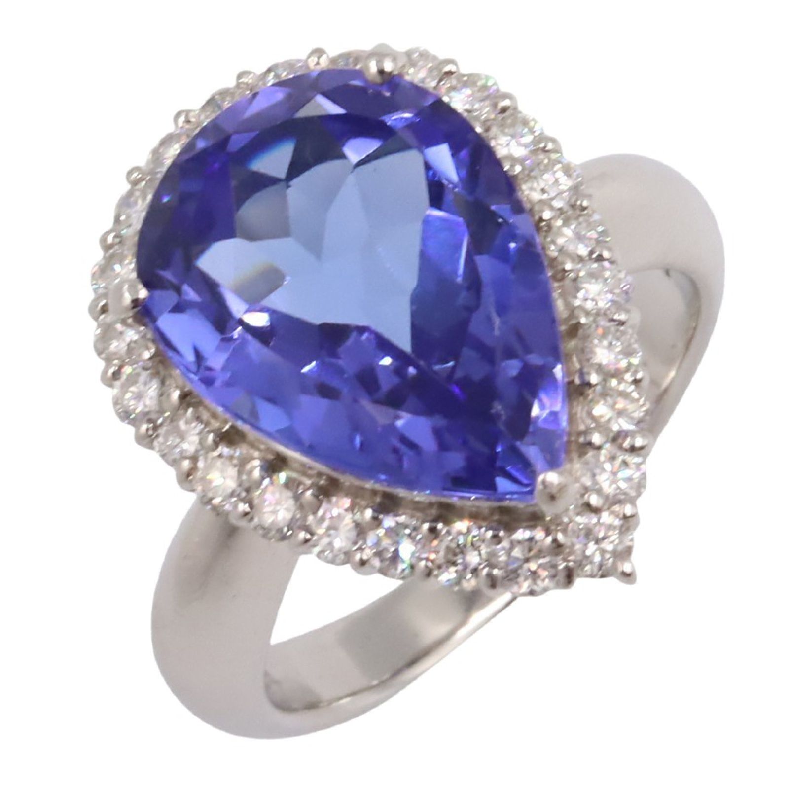 ジュエリー JEWELRY リング 指輪 タンザナイト ダイヤモンド リング ﾀﾝｻﾞﾅｲﾄ 10.5g 12 Pt900プラチナ ダイヤモンド リング レディース Used A