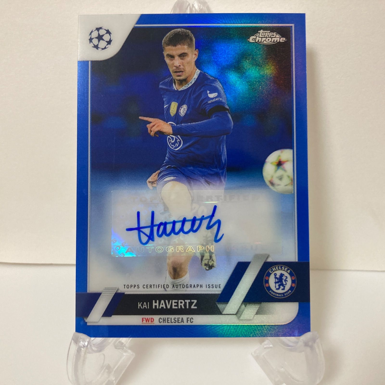 カイ・ハヴァーツ 直筆サイン 限定150枚 Kai Havertz 2022-23 Topps Chrome UEFA Blue Refractor  Autograph Auto - メルカリ