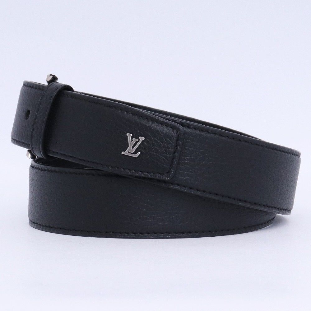 LOUIS VUITTON ベルト ヘリテージ 35 MM 34 ブラック M 8632