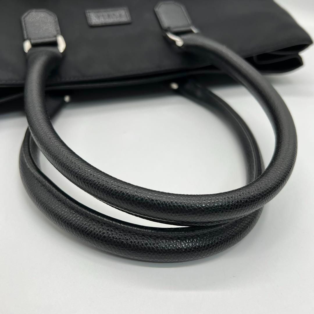 【極美品】フルラ ビジネスバッグ トートバッグ ナイロン レザー ブラック 極美品】フルラ ビジネスバッグ トートバッグ ナイロン レザー