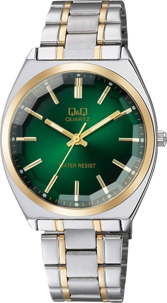 [Limited Quantity] Metal Band Waterproof QB78-422 Analog Mens Watch Silver [Q & Q]