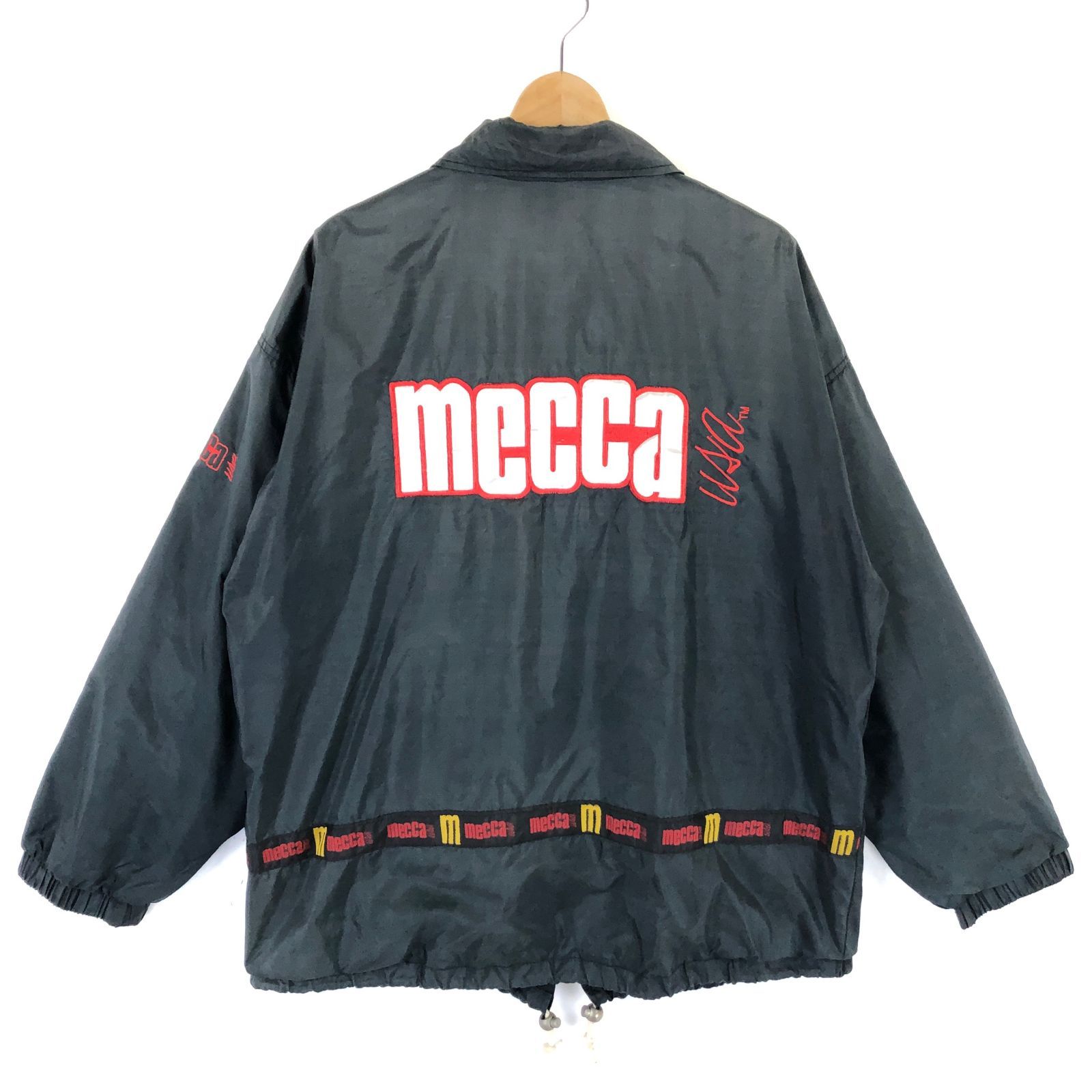 メンズ★レア★MECCA 90s ナイロンジャケット ビンテージ ロゴ