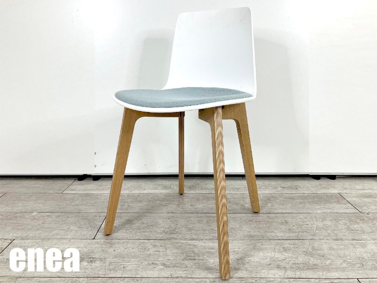 ENEA / エネア■Lottus Wood chair /ロッタス ウッドチェア ■ホワイトＸグレー■リーヴォーレ・アルター・モリーナ