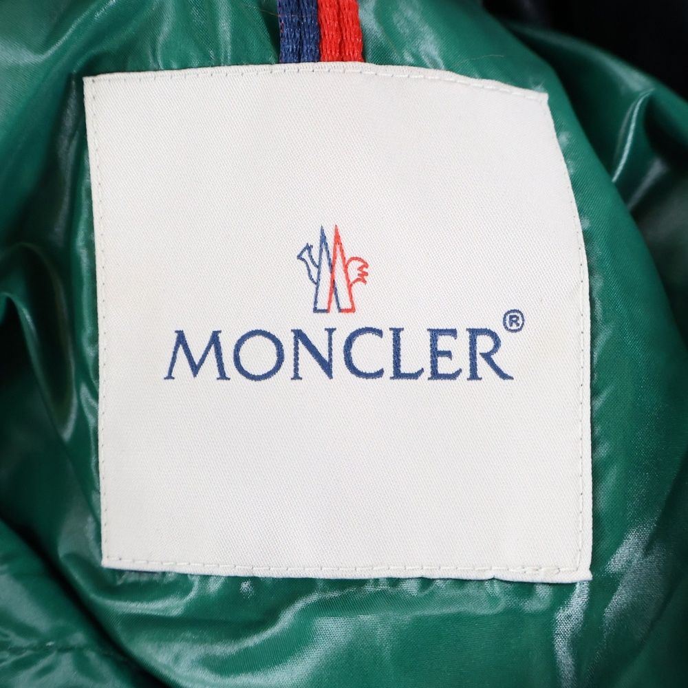 MONCLER モンクレール 19AW HANOVERIAN GIUBBOTTO ハノーヴェリアン ジュボット ロゴワッペン ナイロン ロングダウンジャケット ブラック E20914236105 C0081 KANDAIZUMI_COM