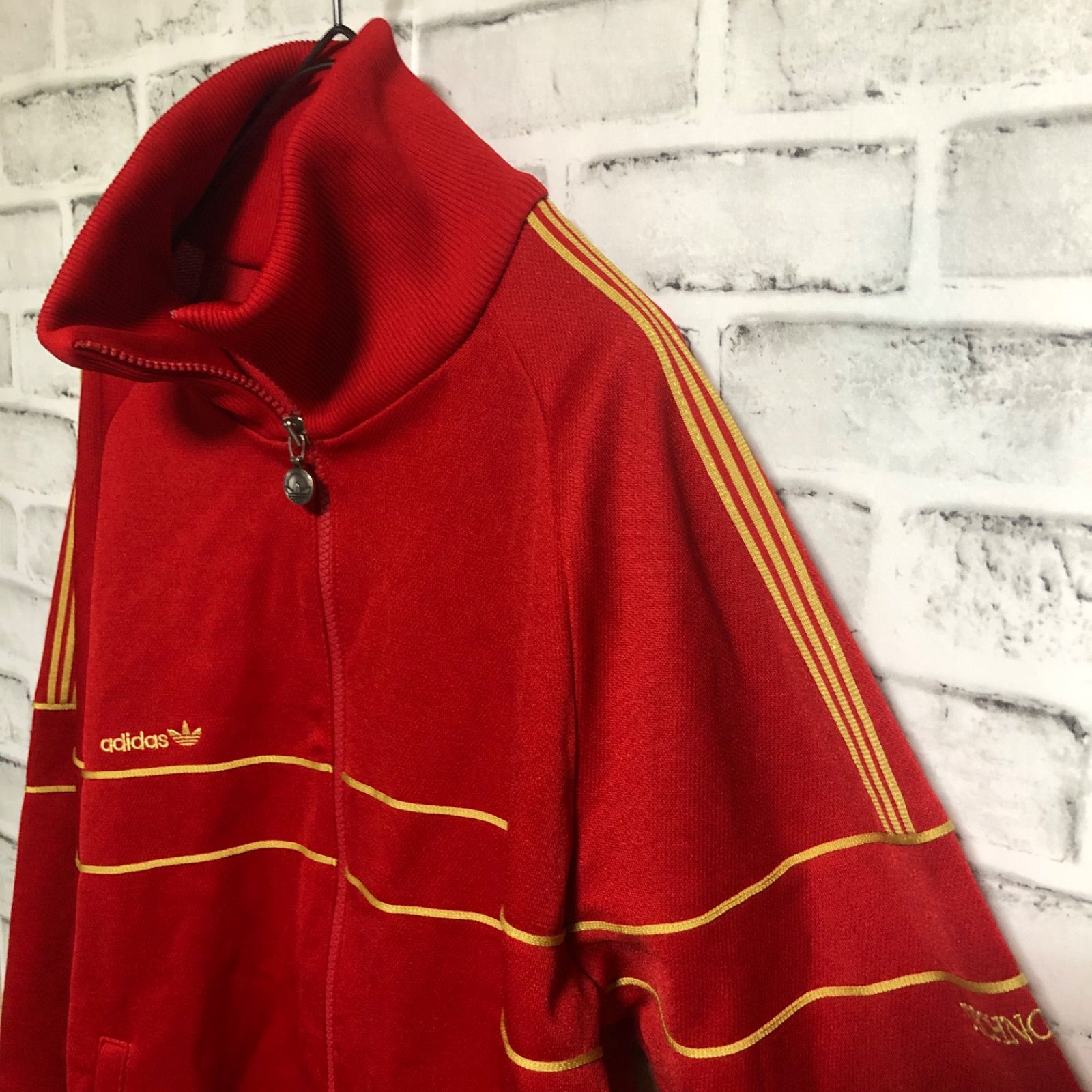 70s⭐️adidas トラックジャケット/ジャージ L TECHNO 刺繍トレ 