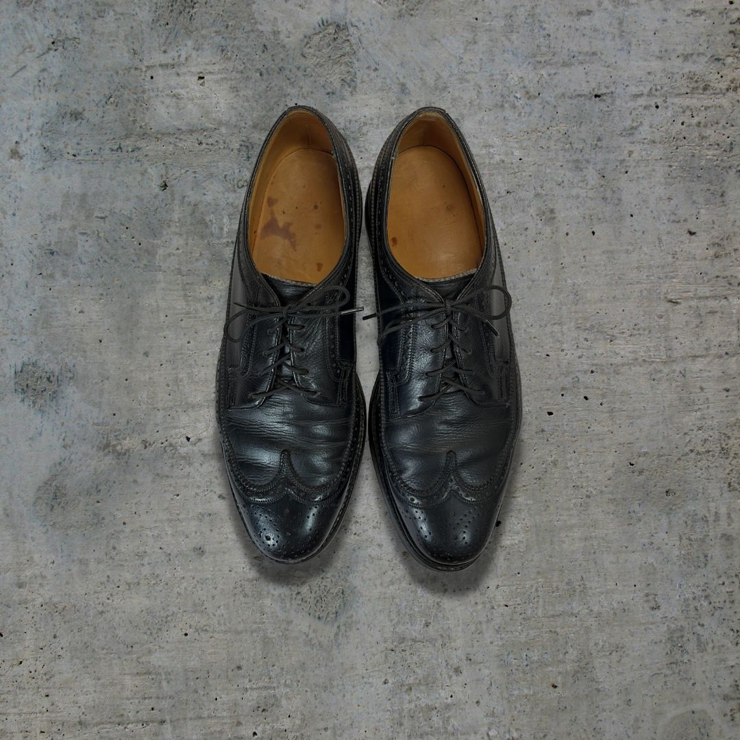 Florsheim 1982年製 Imperial 黒 ウイングチップ US9.5C Florsheim 1982年製 Imperial 黒 ウイングチップ US9.5C